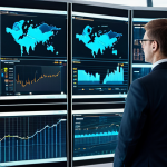 A professional electrical engineer, fully clothed in a modest business suit, standing in a modern, high-tech control center. The engineer is reviewing intricate digital interfaces displaying real-time energy flow diagrams and complex network data. The background features large screens with advanced analytics and subtle indicators of a resilient smart grid. The atmosphere is one of focus and innovation, emphasizing a futuristic approach to energy management. Perfect anatomy, correct proportions, natural pose, well-formed hands, proper finger count, natural body proportions. Professional photography, high quality, safe for work, appropriate content, fully clothed, professional dress, family-friendly.