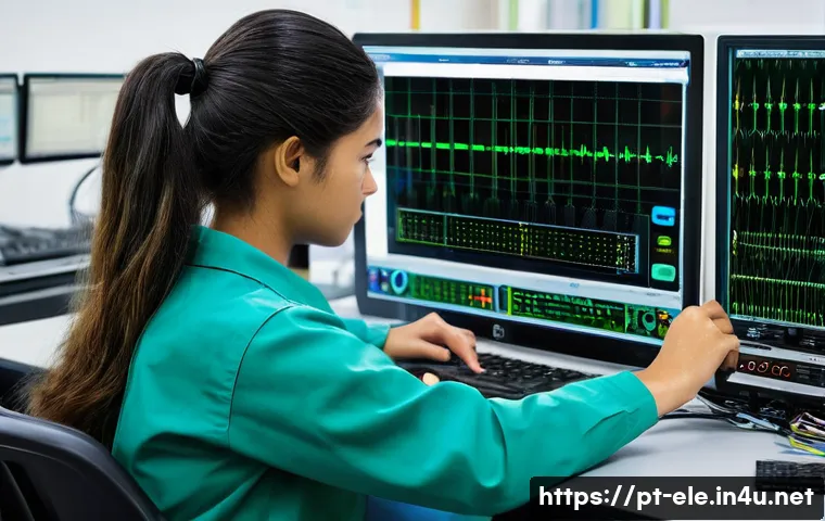 전기기사 시험 공부에 필요한 필수 앱 - **Prompt: Virtual Circuit Simulation in a Brazilian University Lab**
"A bright, naturally lit sc...